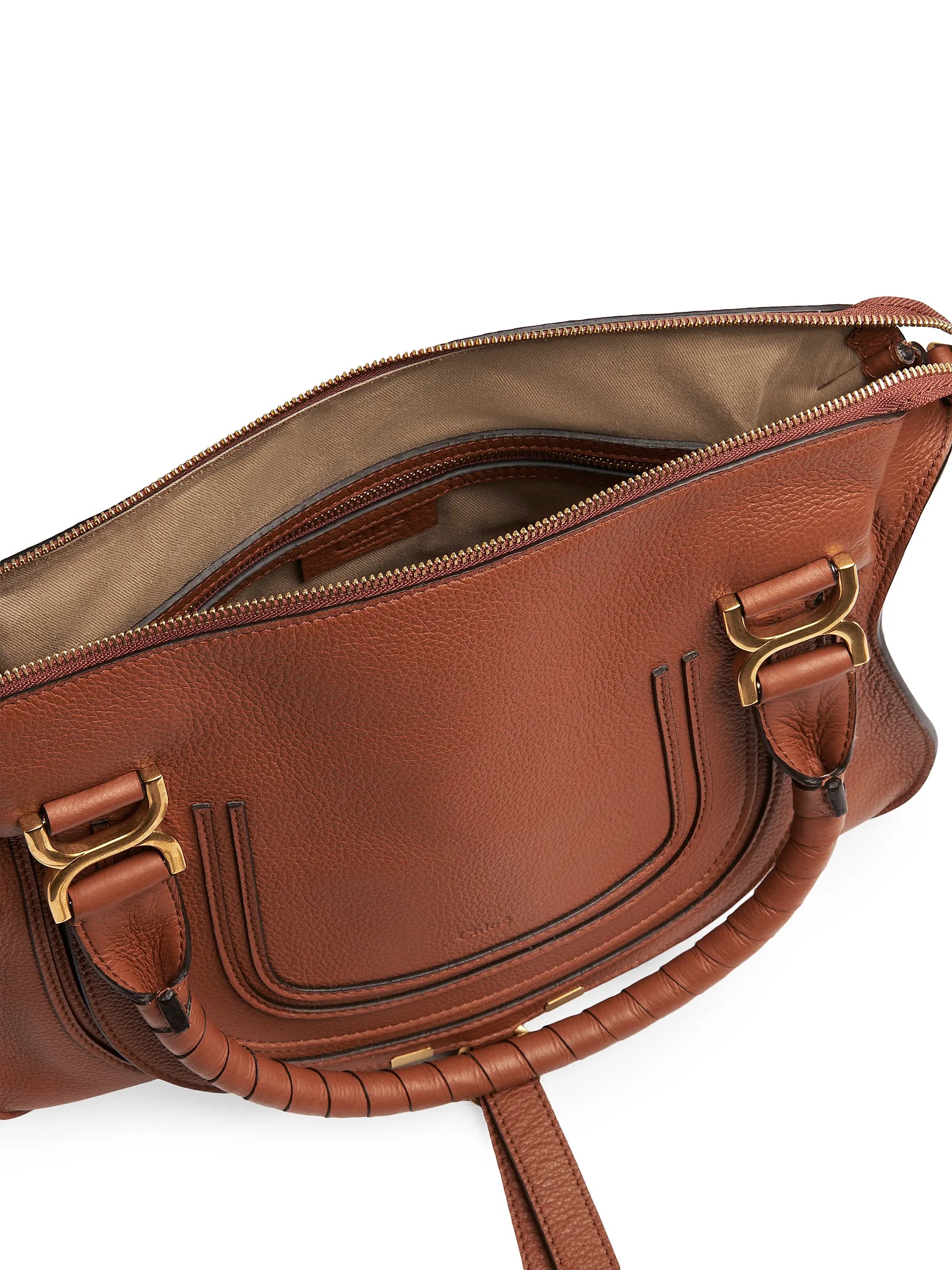 Chloé Medium Marcie Leather Double Carry Satchel