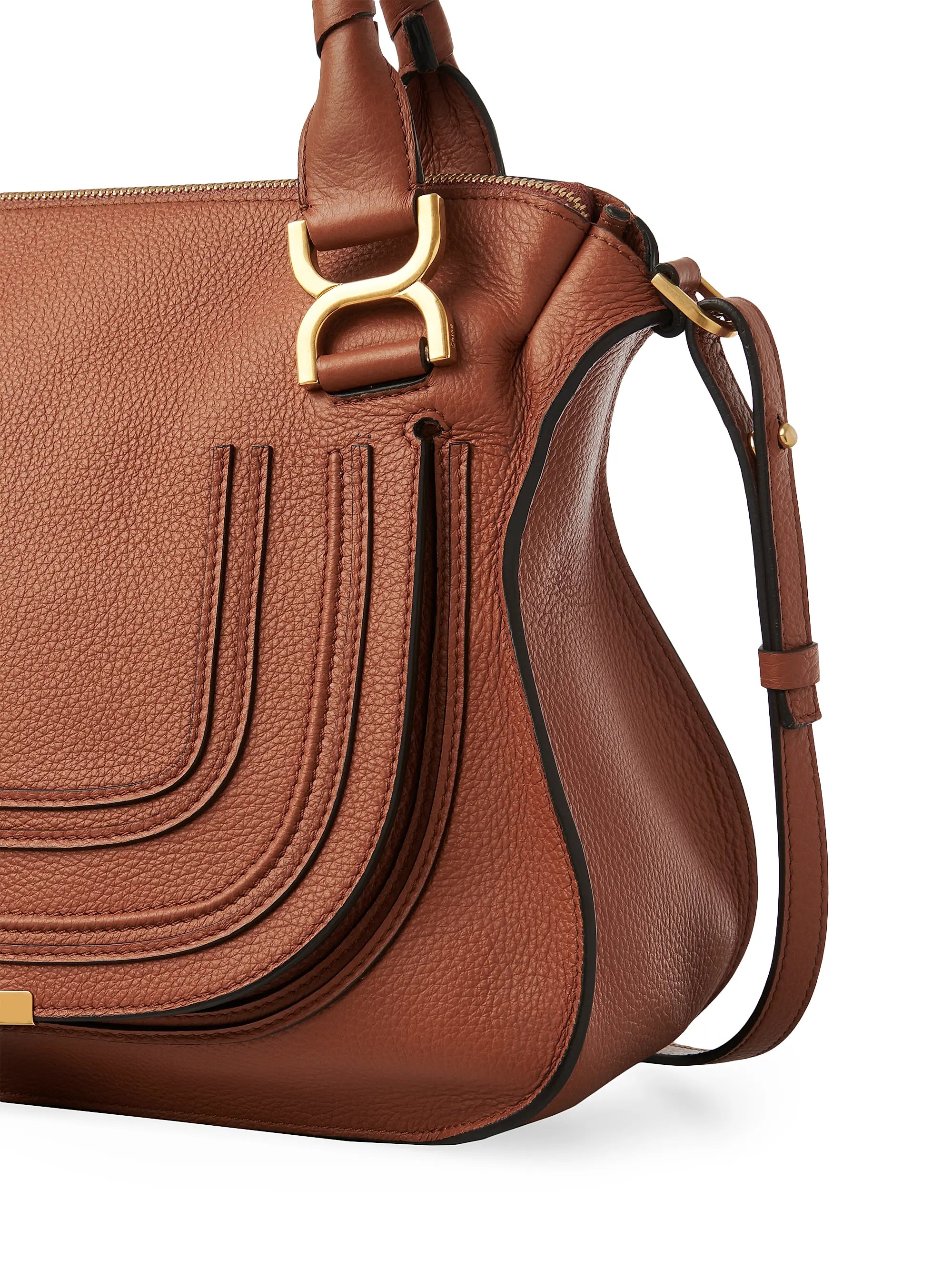 Chloé Medium Marcie Leather Double Carry Satchel