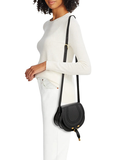 Chloé Mini Marcie Leather Saddle Bag