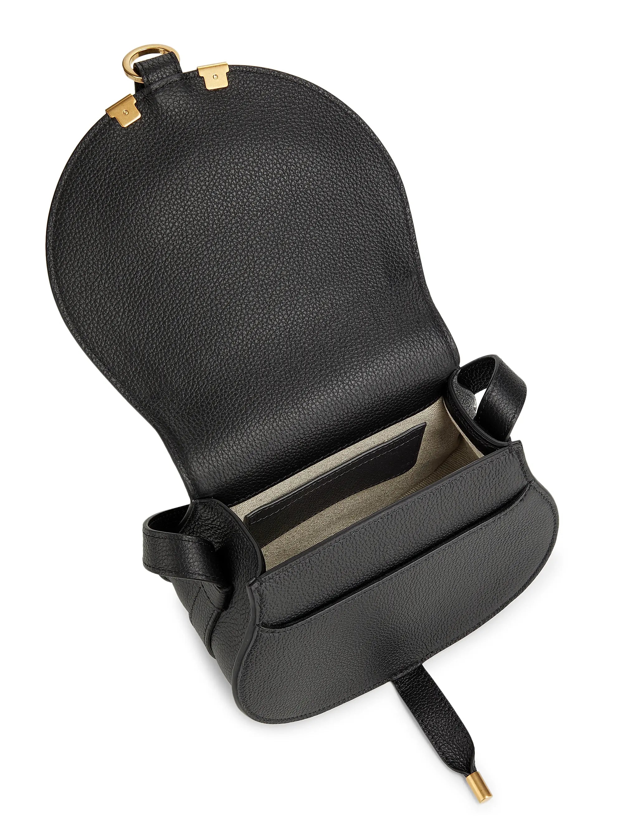 Chloé Mini Marcie Leather Saddle Bag