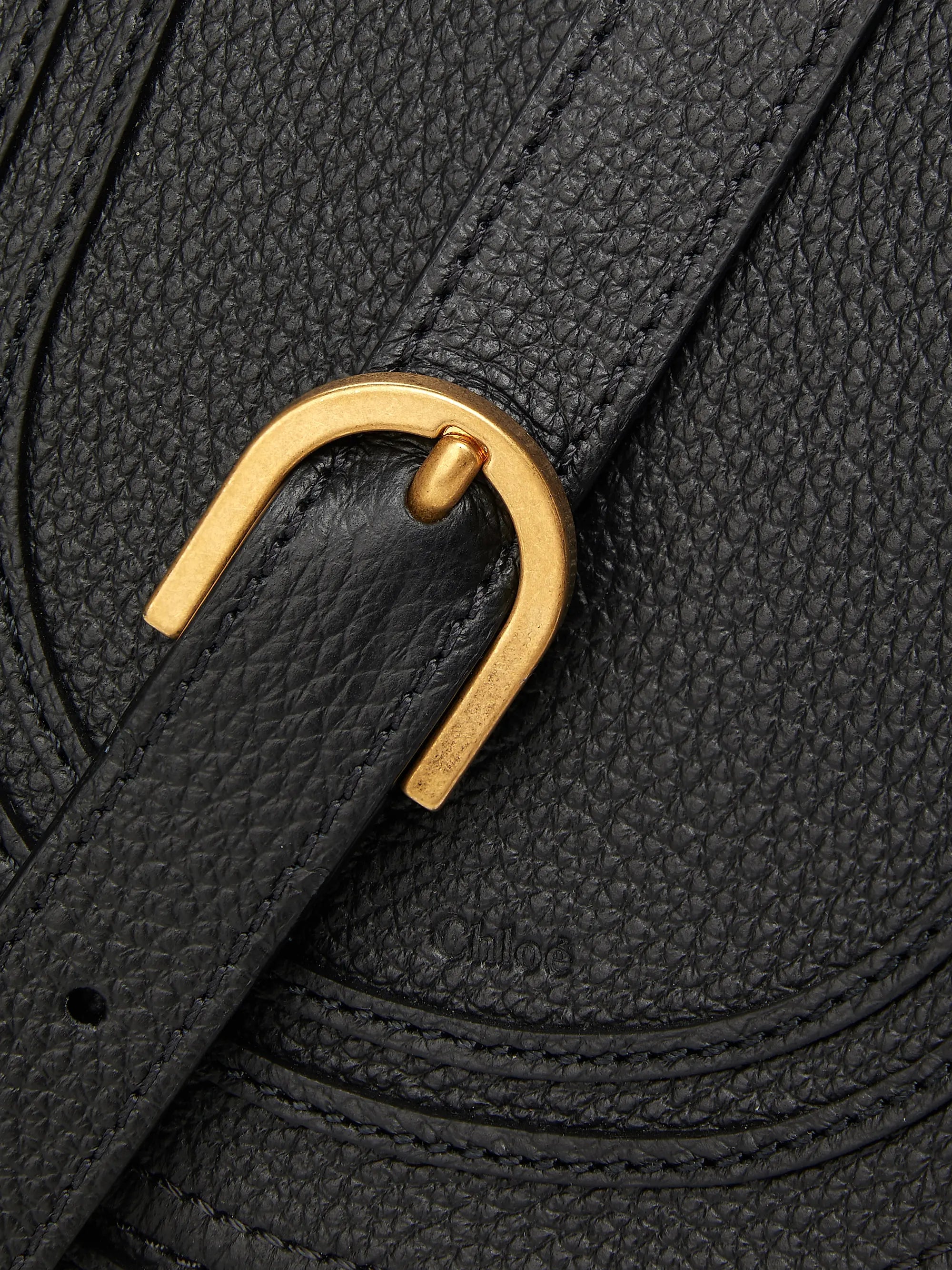 Chloé Mini Marcie Leather Saddle Bag