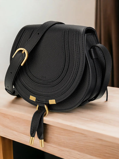 Chloé Mini Marcie Leather Saddle Bag