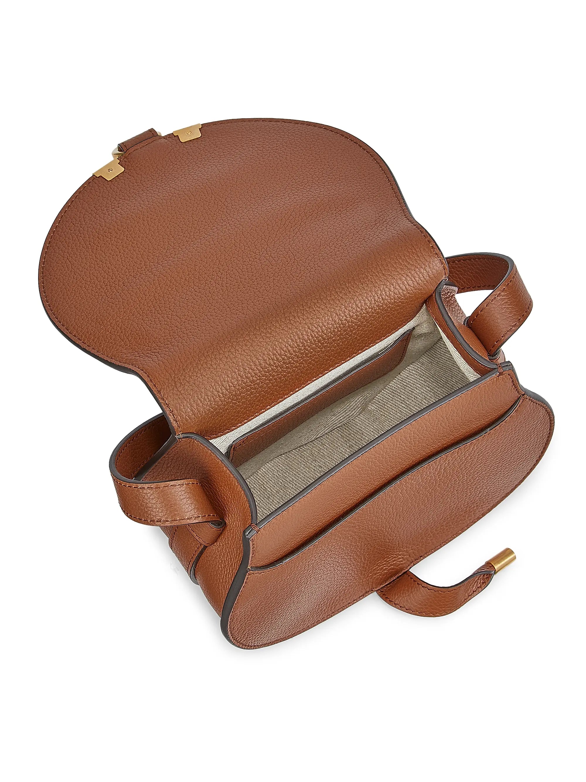 Chloé Mini Marcie Leather Saddle Bag