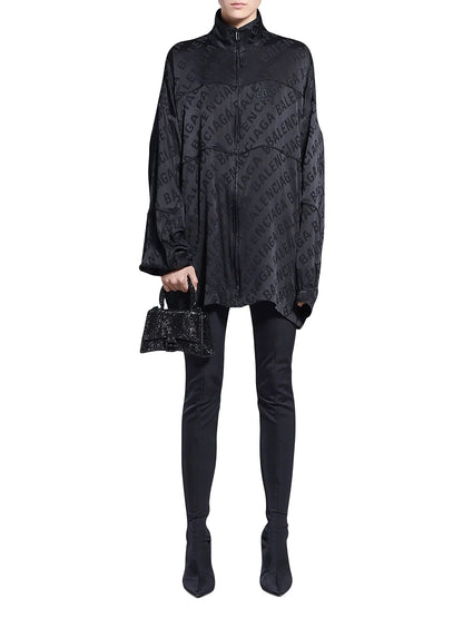 Balenciaga Hourglass XS Suede Top Handle Bag with Chain and Rhinestones