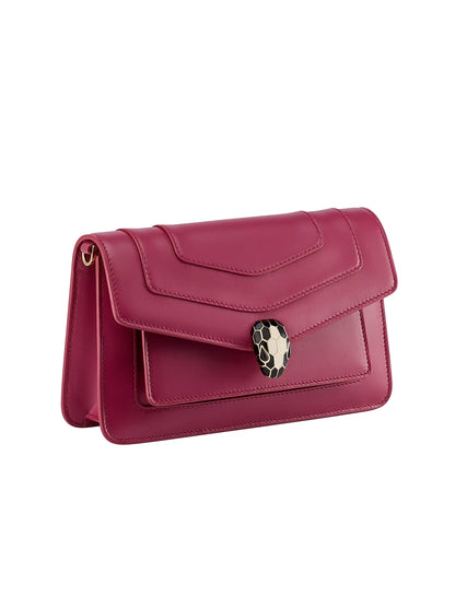 BVLGARI Serpenti Leather Shoulder Bag
