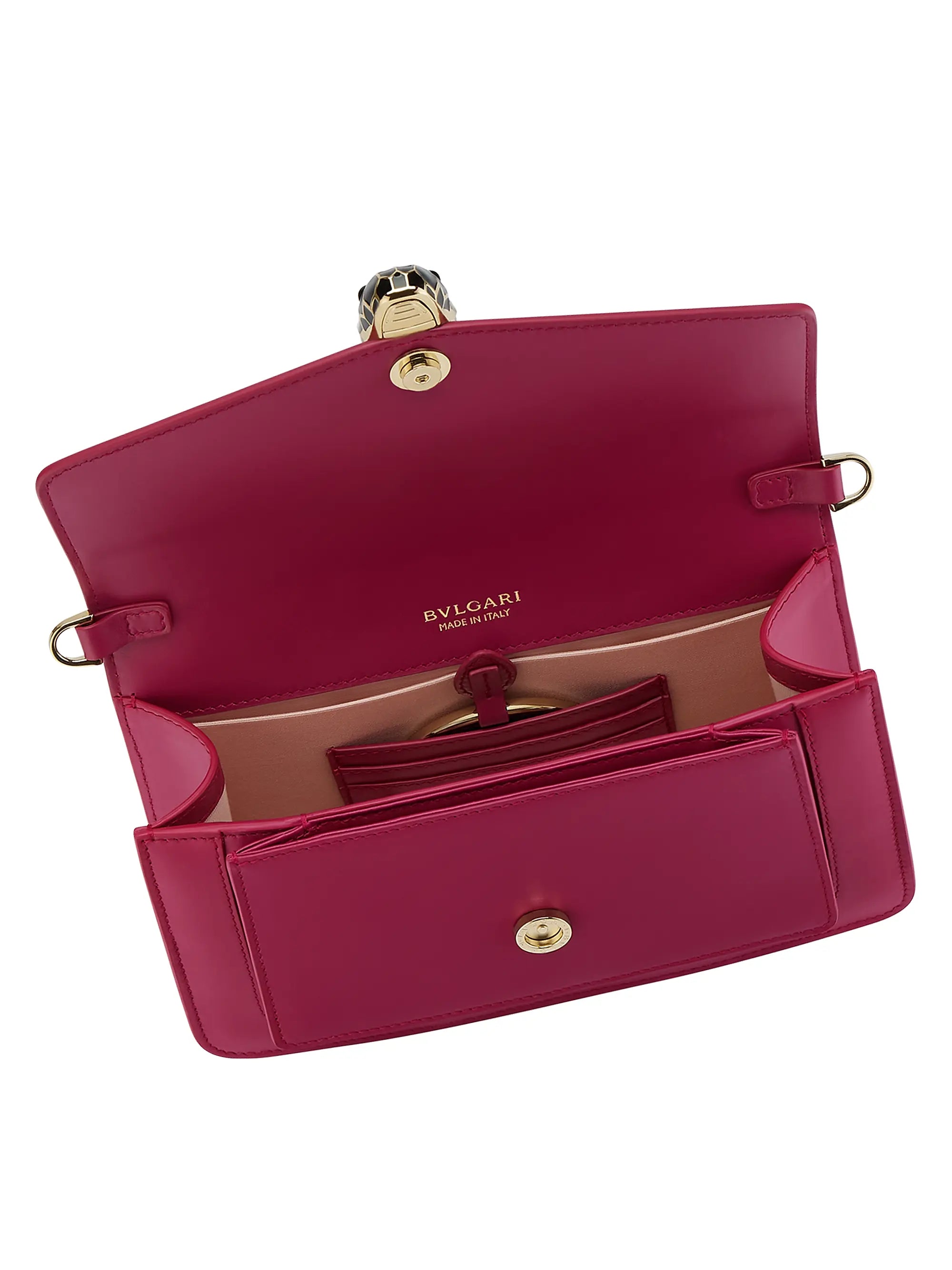 BVLGARI Serpenti Leather Shoulder Bag