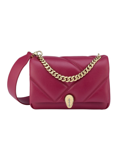 BVLGARI Serpenti Cabochon Matelassé Leather Crossbody Bag