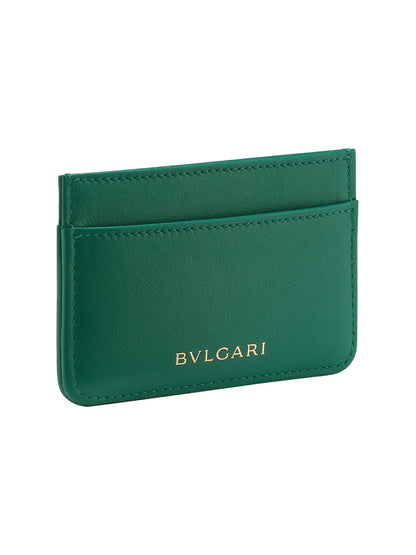 BVLGARI Cabochon Leather Card Case