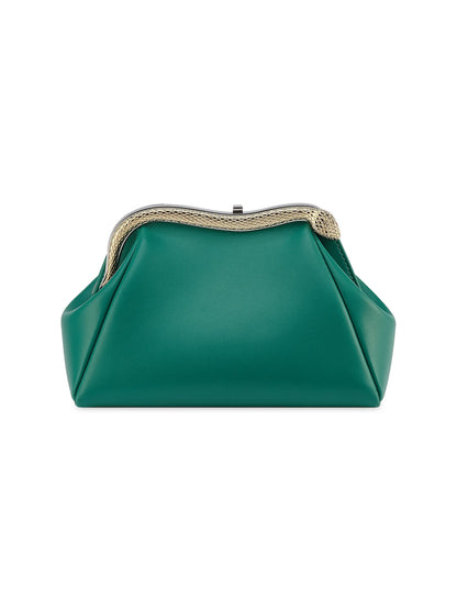 BVLGARI Serpenti Forever Leather Clutch