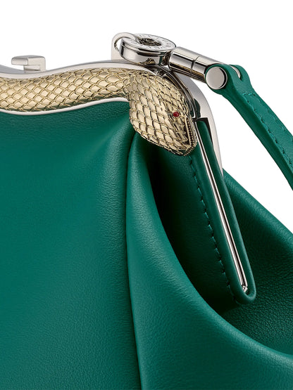 BVLGARI Serpenti Forever Leather Clutch