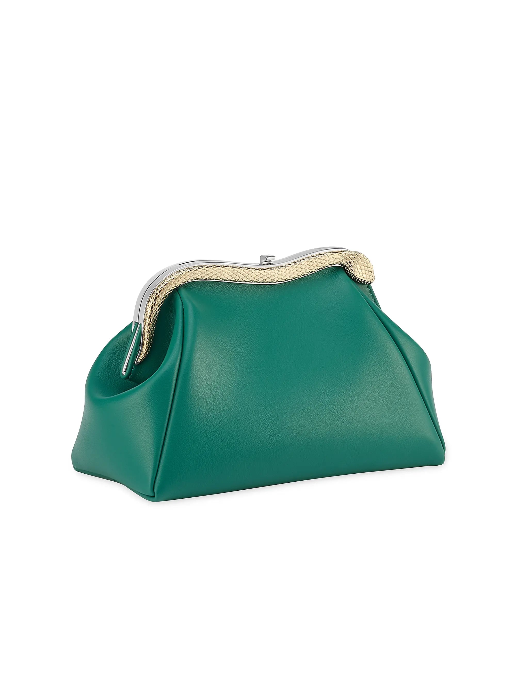 BVLGARI Serpenti Forever Leather Clutch