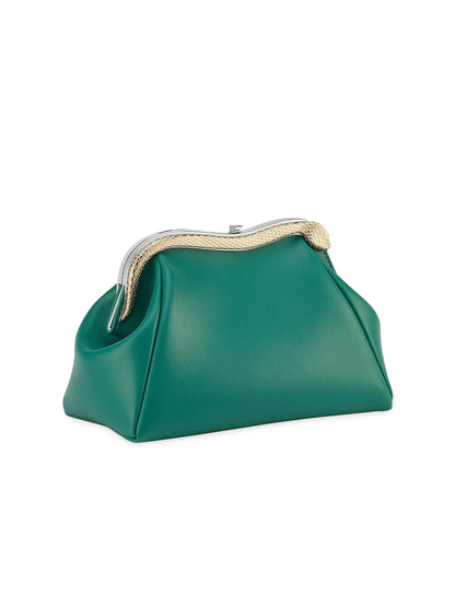 BVLGARI Serpenti Forever Leather Clutch