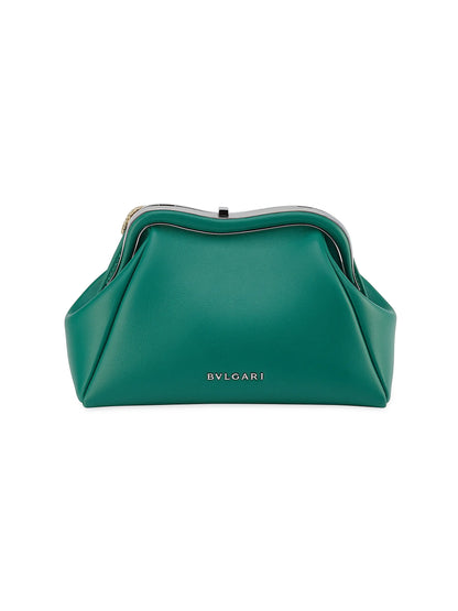 BVLGARI Serpenti Forever Leather Clutch