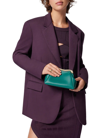 BVLGARI Serpenti Forever Leather Clutch