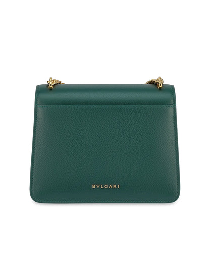 BVLGARI Serpenti Maxi Chain Leather Shoulder Bag
