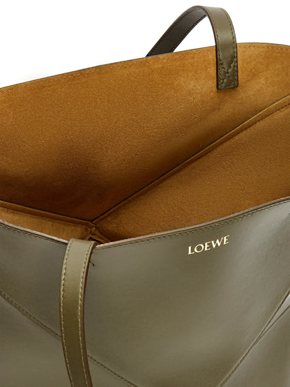 LOEWE Puzzle Shiny Leather Tote