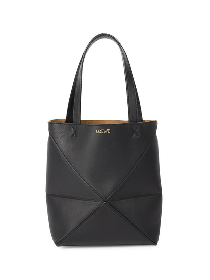 LOEWE Mini Puzzle Fold Leather Tote Bag