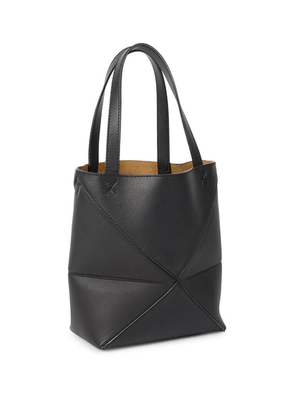 LOEWE Mini Puzzle Fold Leather Tote Bag