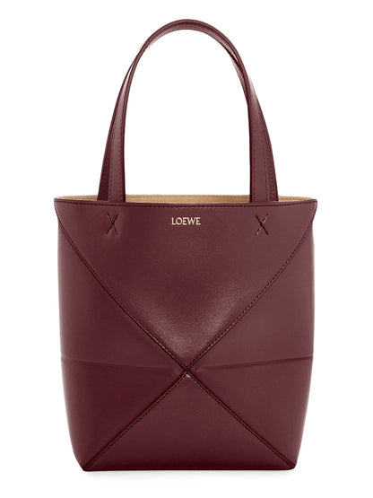 LOEWE Mini Puzzle Fold Leather Tote Bag