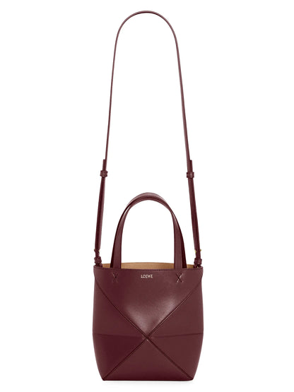 LOEWE Mini Puzzle Fold Leather Tote Bag