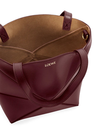 LOEWE Mini Puzzle Fold Leather Tote Bag
