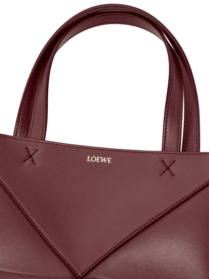 LOEWE Mini Puzzle Fold Leather Tote Bag