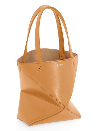 LOEWE Mini Puzzle Fold Leather Tote Bag