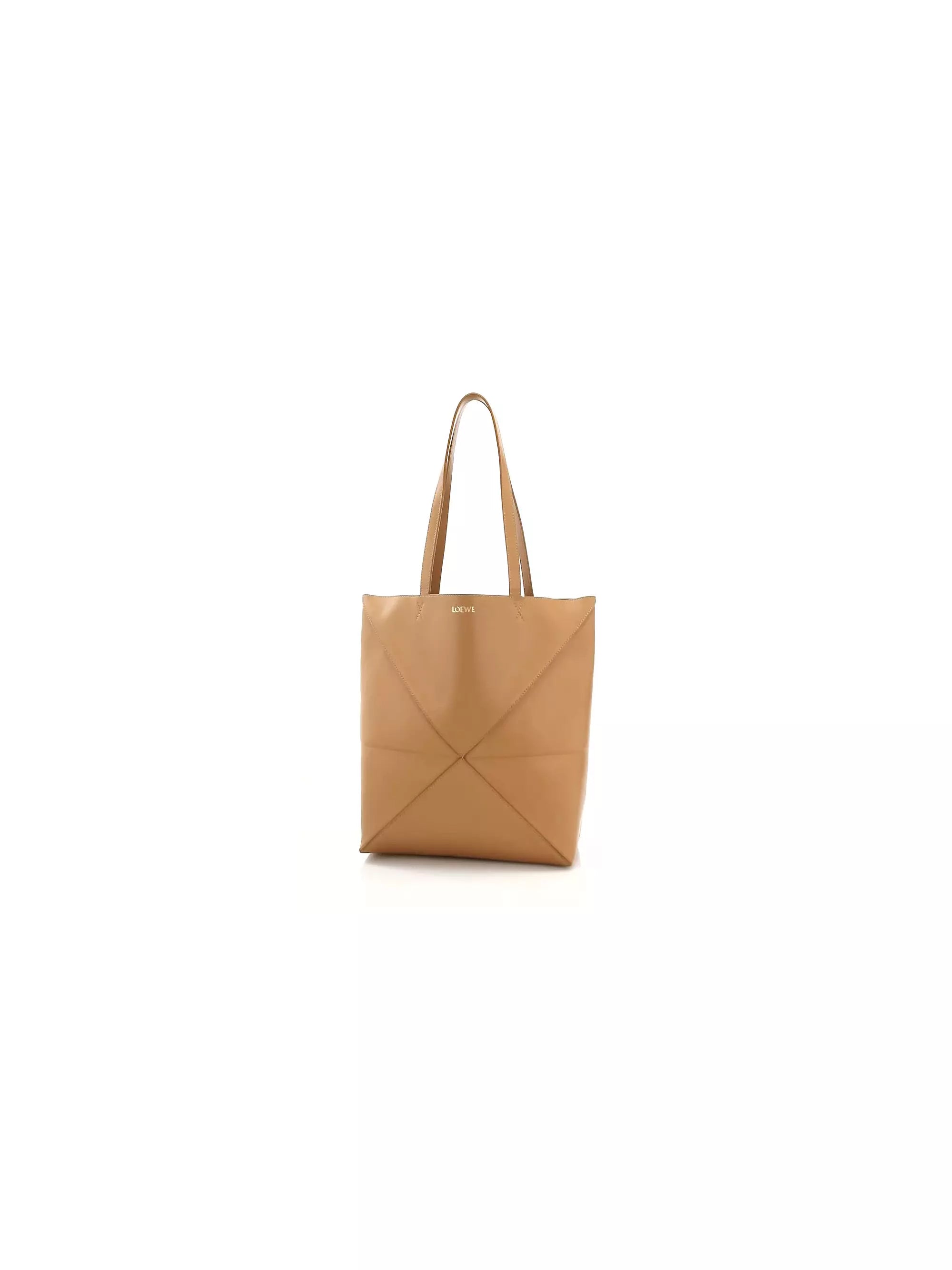 LOEWE Mini Puzzle Fold Leather Tote Bag