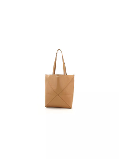LOEWE Mini Puzzle Fold Leather Tote Bag