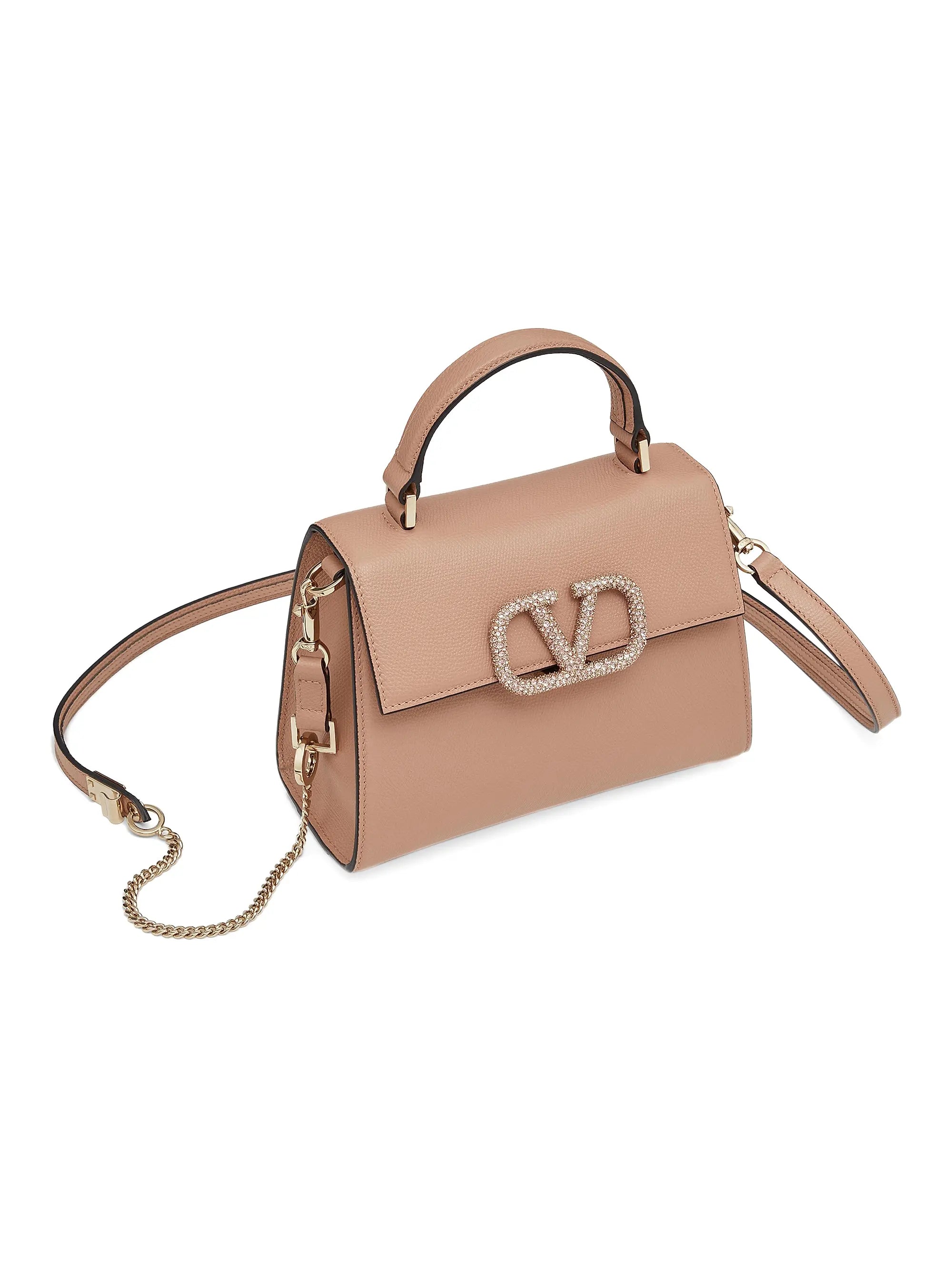 Valentino Garavani Small V Sling Handbag with Jewel Embroidery