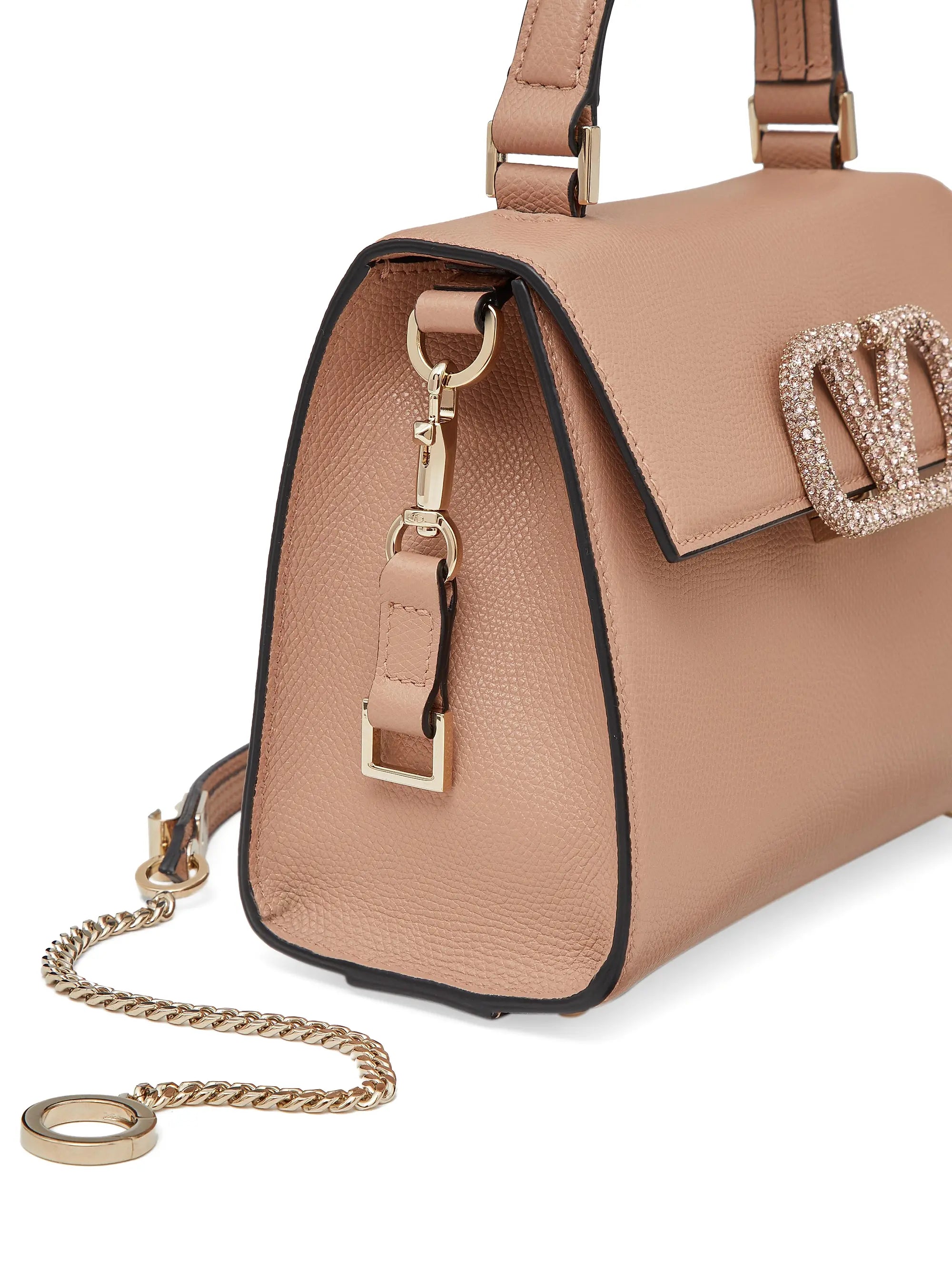 Valentino Garavani Small V Sling Handbag with Jewel Embroidery