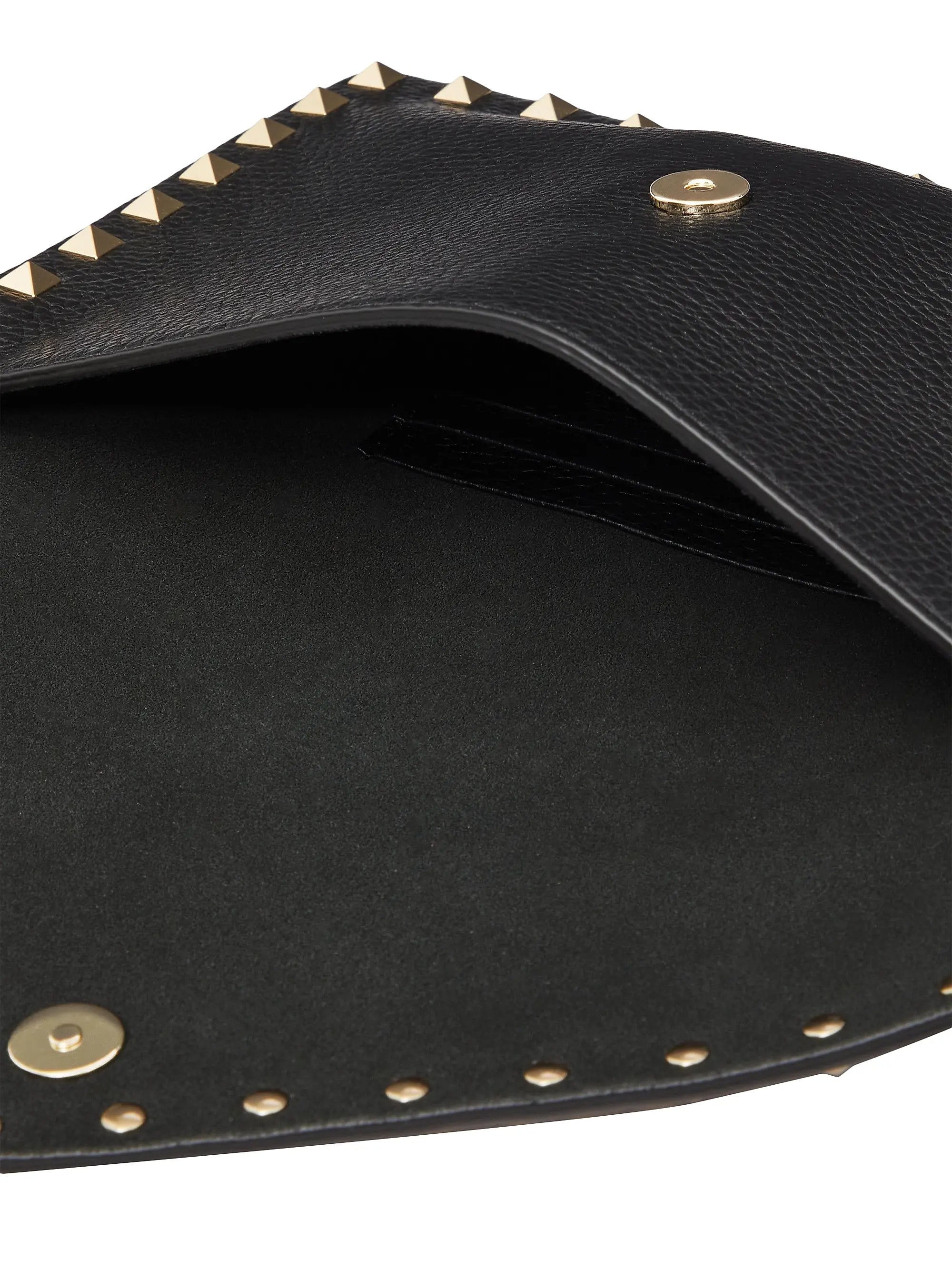 Valentino Garavani Rockstud Grainy Calfskin Pouch