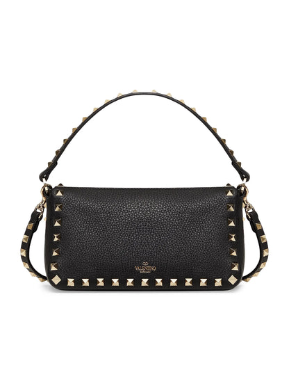 Valentino Garavani Small Rockstud Grainy Calfskin Crossbody Bag
