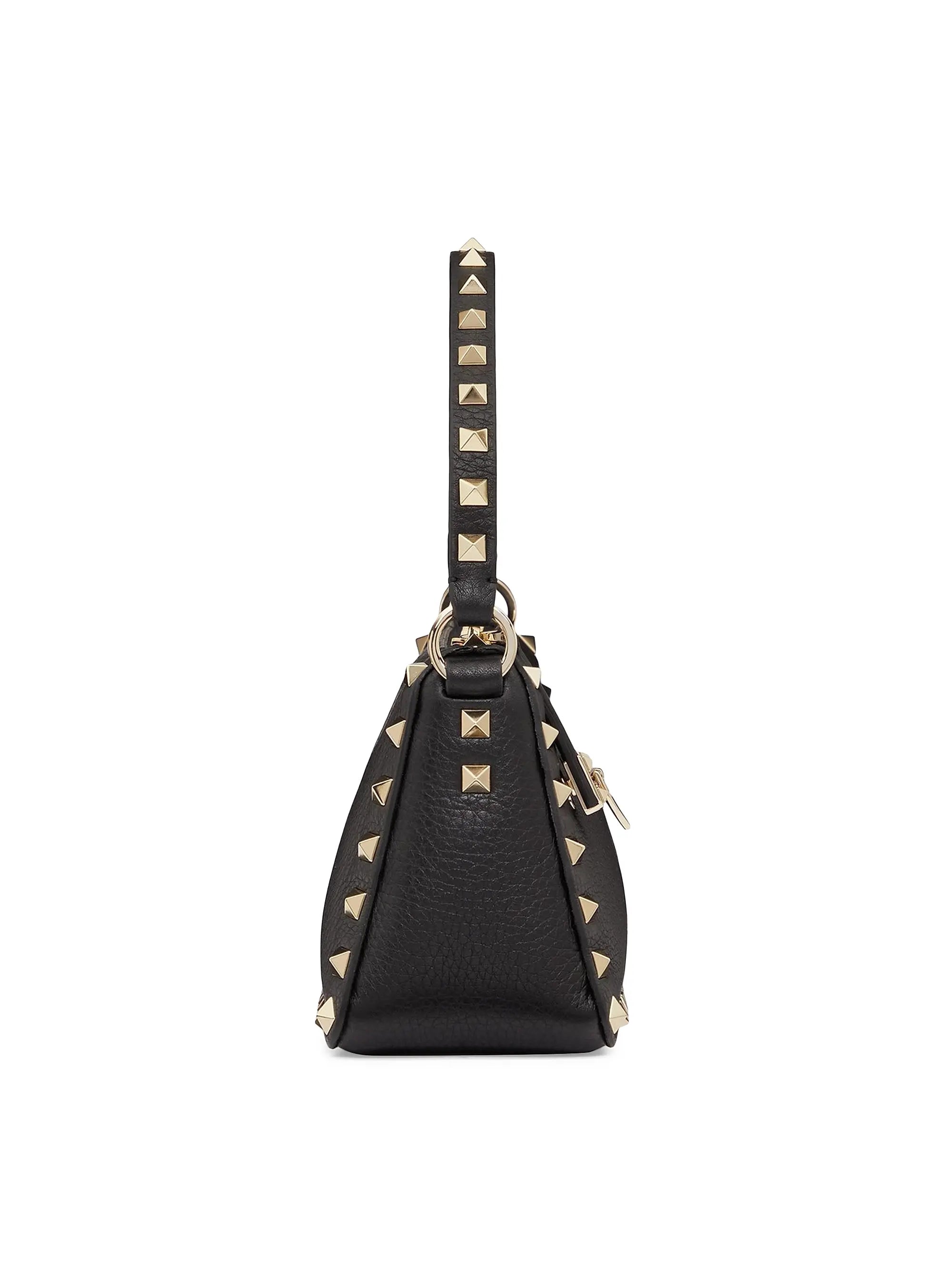Valentino Garavani Small Rockstud Grainy Calfskin Crossbody Bag