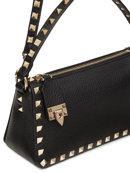 Valentino Garavani Small Rockstud Grainy Calfskin Crossbody Bag