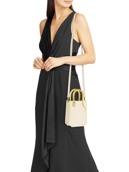 BVLGARI Serpentine Leather Tote