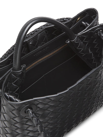 Bottega Veneta Medium Andiamo Intrecciato Leather Top-Handle Bag