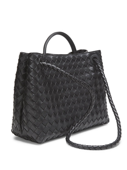 Bottega Veneta Medium Andiamo Intrecciato Leather Top-Handle Bag
