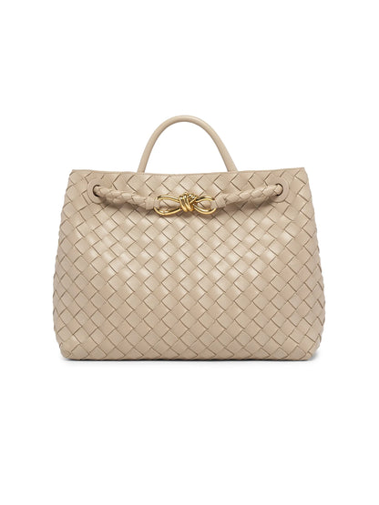 Bottega Veneta Medium Andiamo Intrecciato Leather Top-Handle Bag
