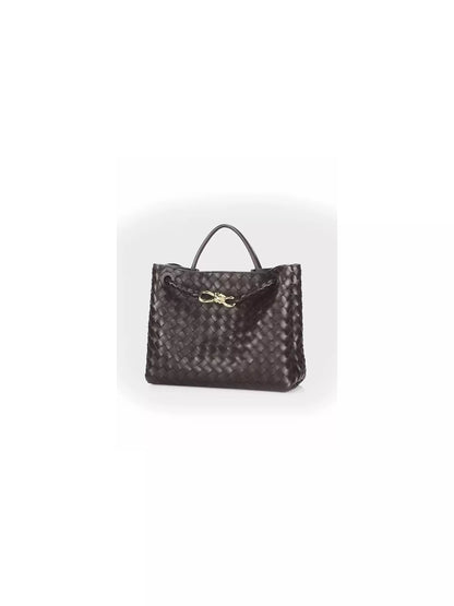 Bottega Veneta Medium Andiamo Intrecciato Leather Top-Handle Bag