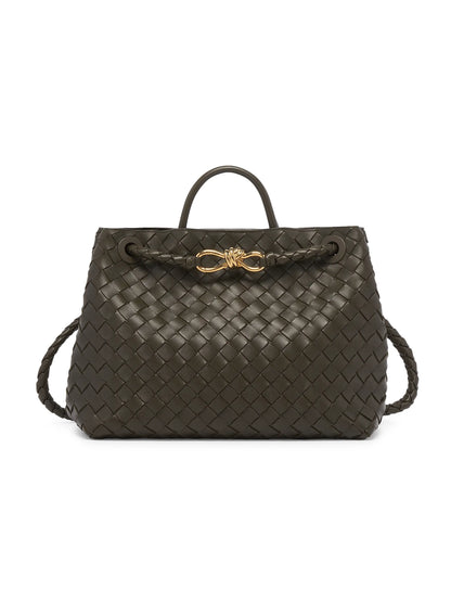 Bottega Veneta Medium Andiamo Intrecciato Leather Top-Handle Bag