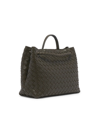 Bottega Veneta Medium Andiamo Intrecciato Leather Top-Handle Bag
