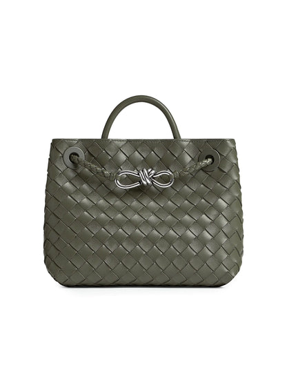 Bottega Veneta Small Andiamo Intrecciato Leather Top-Handle Bag