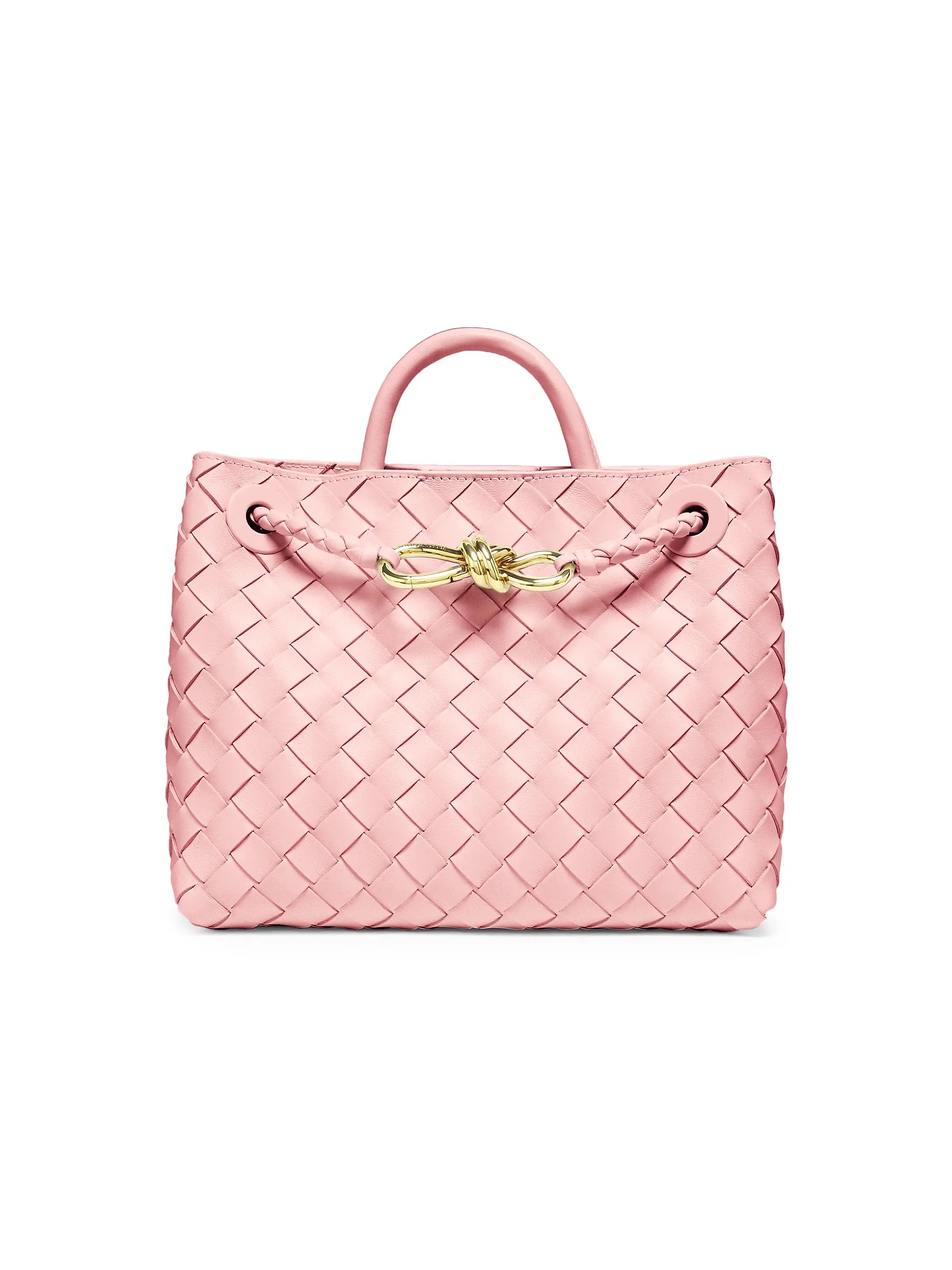 Bottega Veneta Small Andiamo Intrecciato Leather Top-Handle Bag