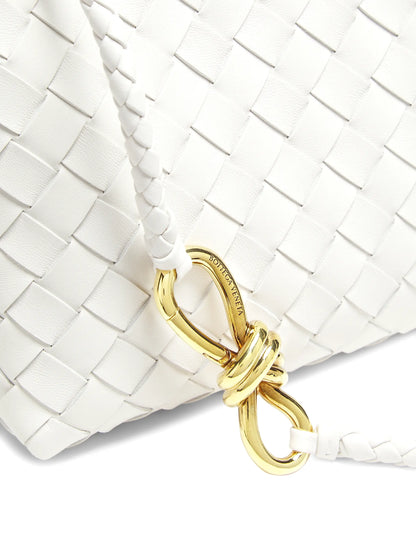 Bottega Veneta Small Andiamo Intrecciato Leather Top-Handle Bag