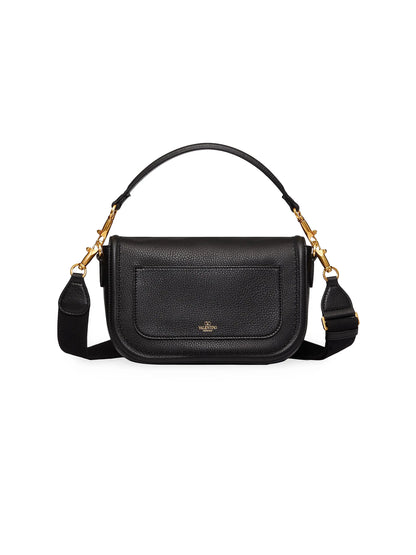 Valentino Garavani Alltime Grainy Calfskin Shoulder Bag