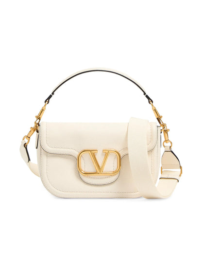 Valentino Garavani Alltime Grainy Calfskin Shoulder Bag