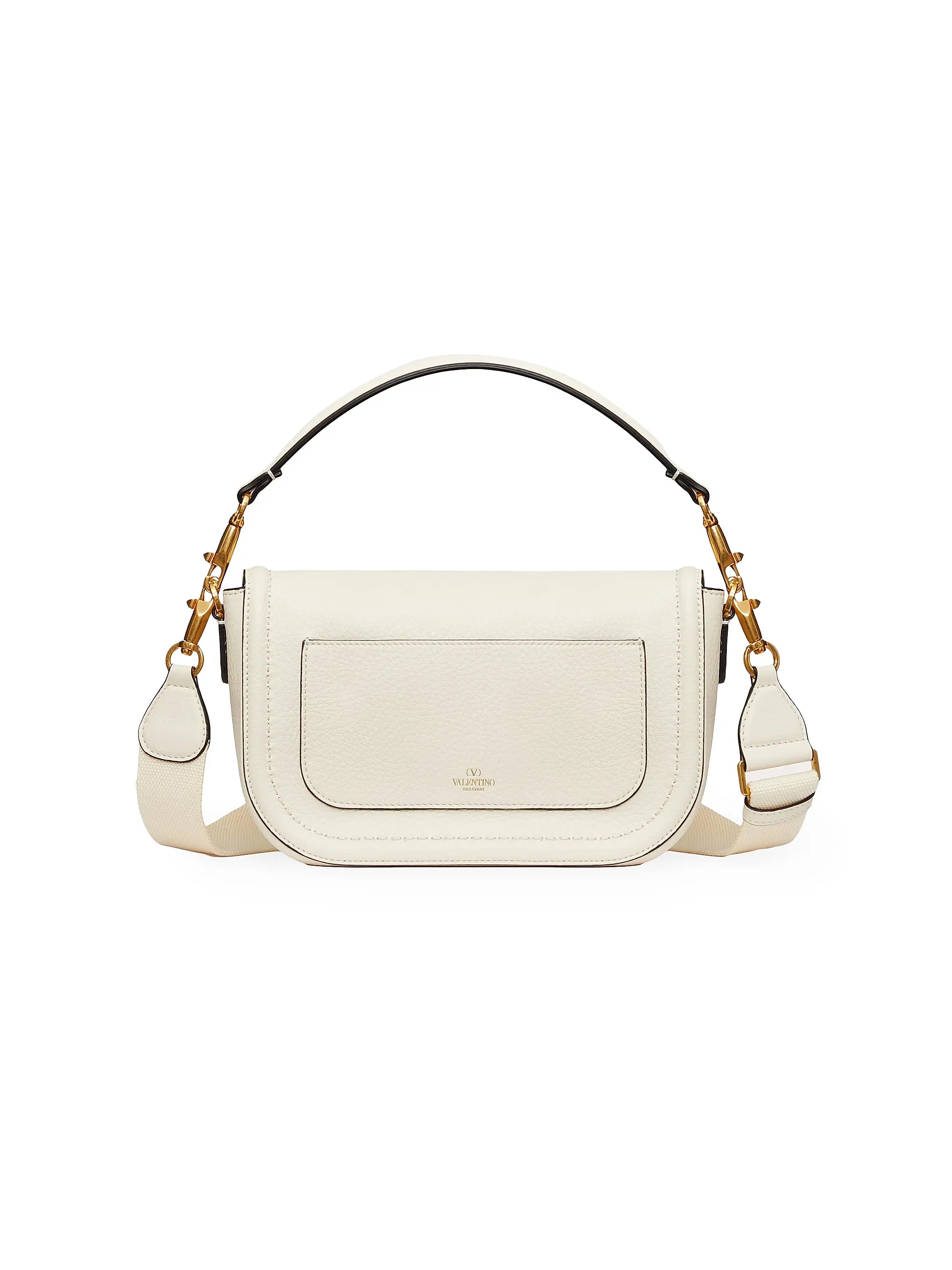 Valentino Garavani Alltime Grainy Calfskin Shoulder Bag