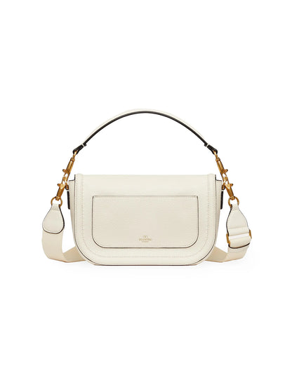 Valentino Garavani Alltime Grainy Calfskin Shoulder Bag