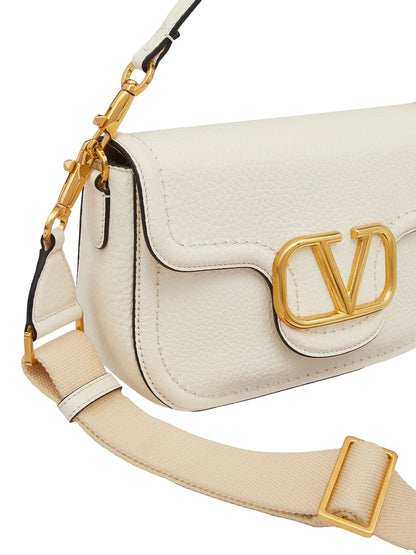 Valentino Garavani Alltime Grainy Calfskin Shoulder Bag